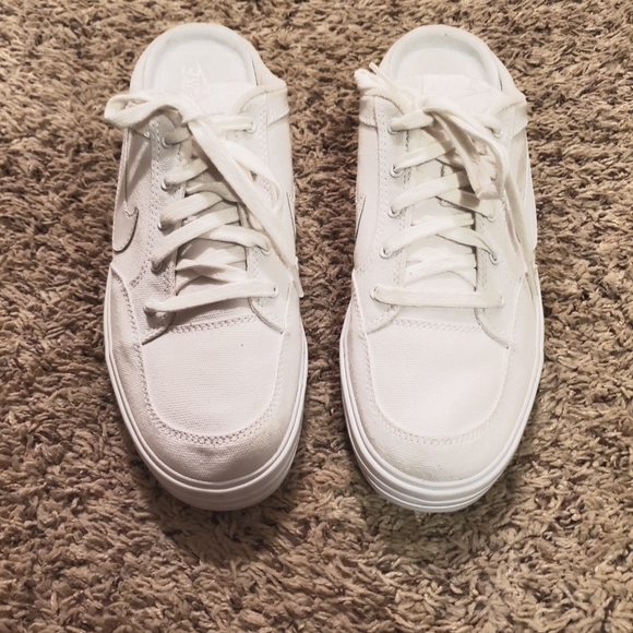 SOLD! Nike Slip on white Sneakers- Great shape! - Picture 4 of 4